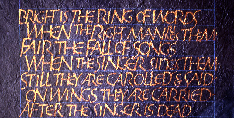 Bright is the Ring of Words (R L Stevenson)