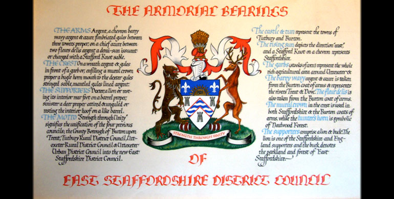 Coat of Arms of East Staffordshire